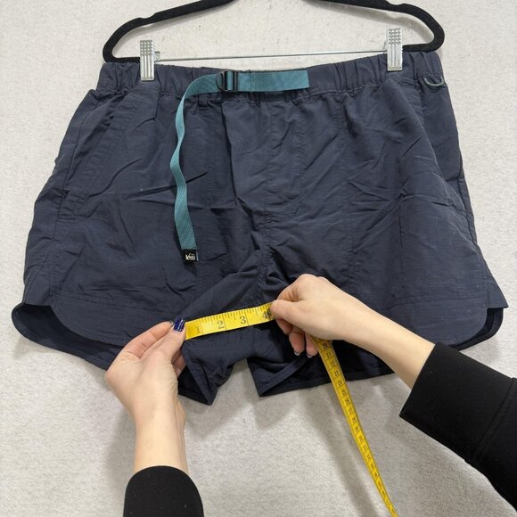 REI Co-op Shorts Womens Large Blue Nylon Hiking Running Quick Dry Trail Athletic - Picture 3 of 11